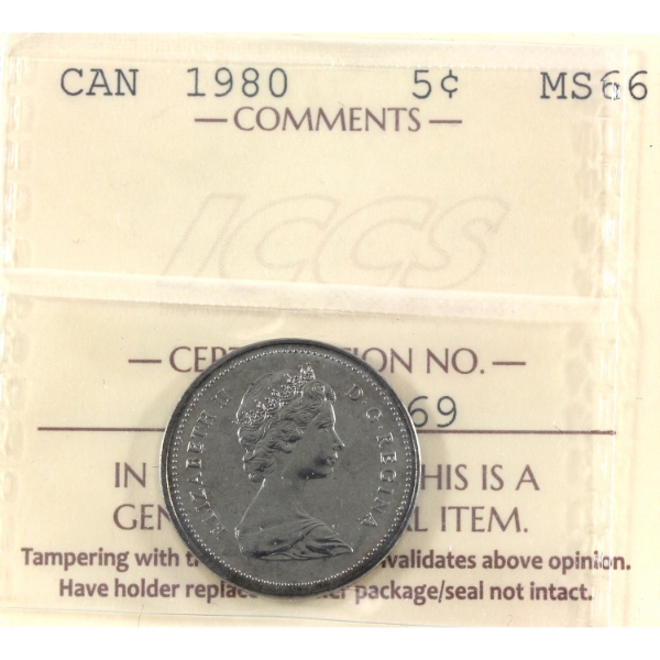 5-cent 1980 ICCS MS66
