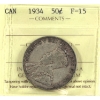 Image 1 : 50-cent 1934 ICCS F15