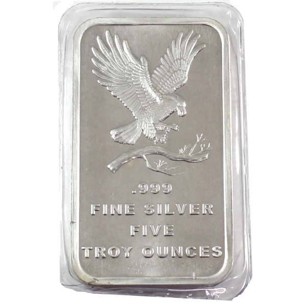 5oz Sunshine Mint .999 Fine Silver Bar (Tax Exempt)