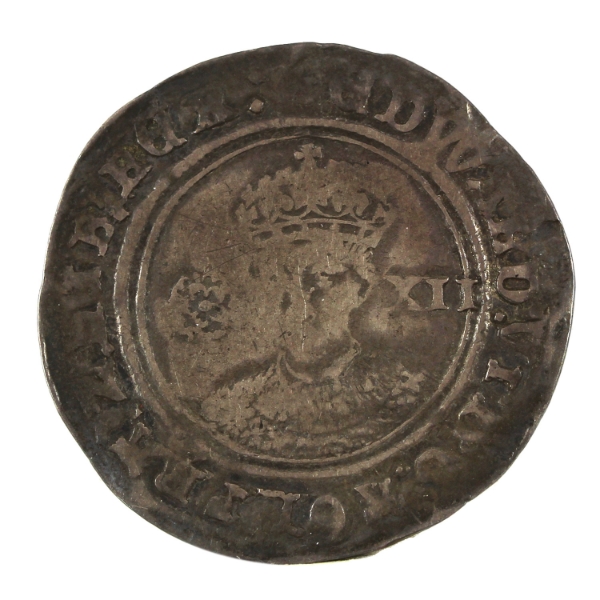 Great Britain Silver 1551-3 Edward VI Shilling Fine