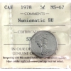 Image 1 : 5-cent 1978 Numismatic BU ICCS MS67