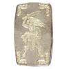 Image 1 : 5oz Monarch Viking Warrior Shield Maiden .999 Fine Silver Bar in Leather Drawstring Bag 
