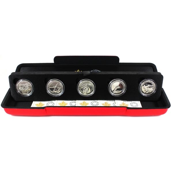 2015 $10 Adventure Canada 5-coin Set in Special Display Box (Tax Exempt)