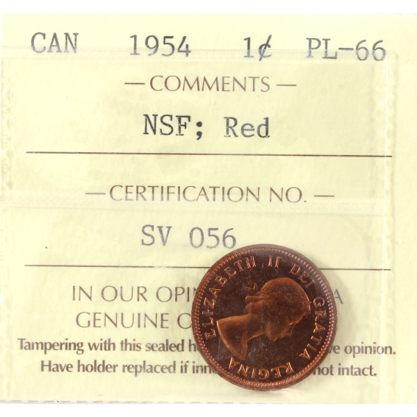 1-cent 1954 NSF ICCS PL66 Red
