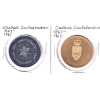Image 1 : Pair of 1867-1967 Canada Confederation Nickel & Brass Medals. 2pcs.