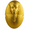 Image 2 : Djibouti Silver 2022 200 Francs Tutankhamun Gold Plated Coin (Tax Exempt)