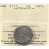 Image 1 : 5-cent 1925 ICCS AU55