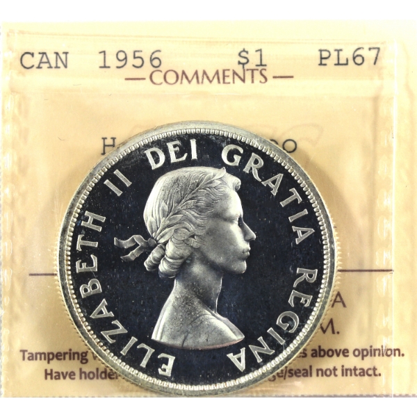 Silver $1 1956 ICCS PL67 Heavy Cameo