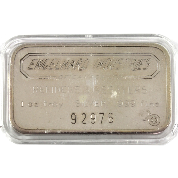 1oz Engelhard c.1970s Canadian Landscape .999 Silver Bar, SN: 92976 *Scarce!* Mintage of 1000!