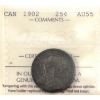 Image 1 : 25-cent 1902 ICCS AU55