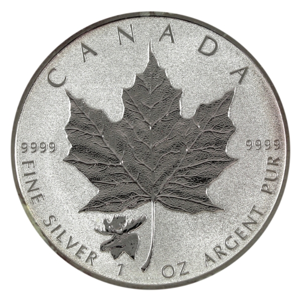2017 $5 SML Moose Privy 1oz .9999 Fine Silver (Tax Exempt)