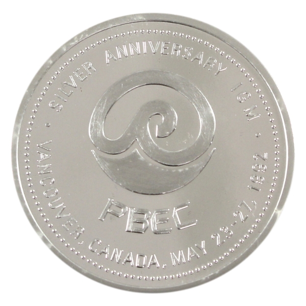 Asia Pacific Foundation of Canada 1992 Silver Anniversary ICM Medal