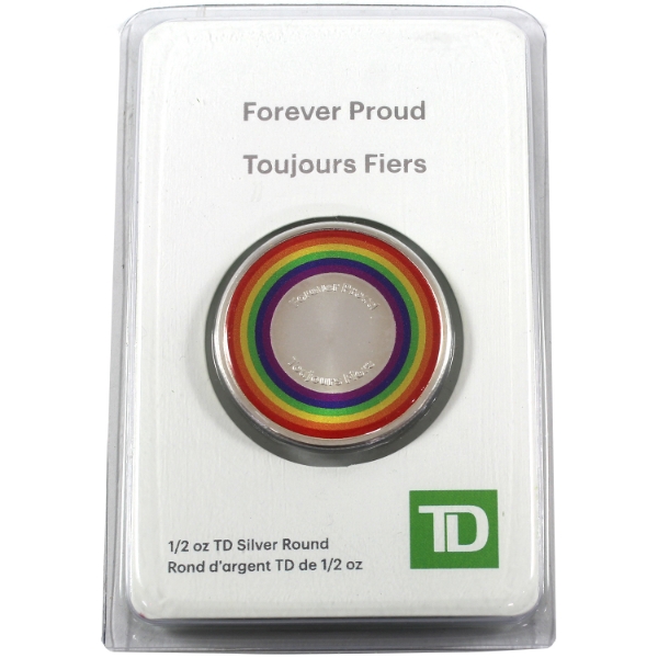 1/2oz TD Bank Forever Proud .999 Fine Silver Round (Tax Exempt)