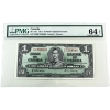 Image 1 : BC-21c 1937 $1 PMG CUNC64 EPQ Gordon-Towers Wide Signature Panel SN:H/M7239699