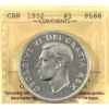 Image 1 : Silver $1 1952 NWL ICCS PL66