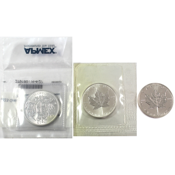 3x 1oz Canada & Great Britain 1993-2023 .9999 Fine Silver Rounds. 3pcs. (Tax Exempt)