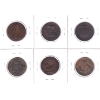 Image 2 : 1842, 1844, 1850, 2x 1852 & 1857 Half Penny Bank Tokens. 6pcs