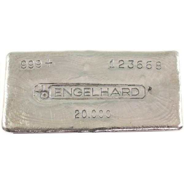 20oz Engelhard Canada 6th Series .999+ Silver Bar, SN: 123668. Mintage of <1500 (Tax Exempt)