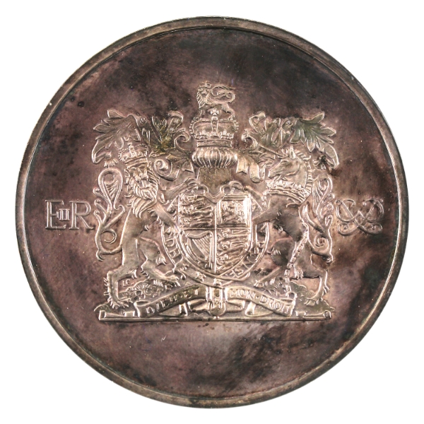 Jacques Cartier Mint 1972 Queen Elizabeth II & Prince Phillip Silver Anniversary Medallion 61.31g
