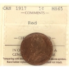 Image 1 : 1-cent 1917 ICCS MS65 Red