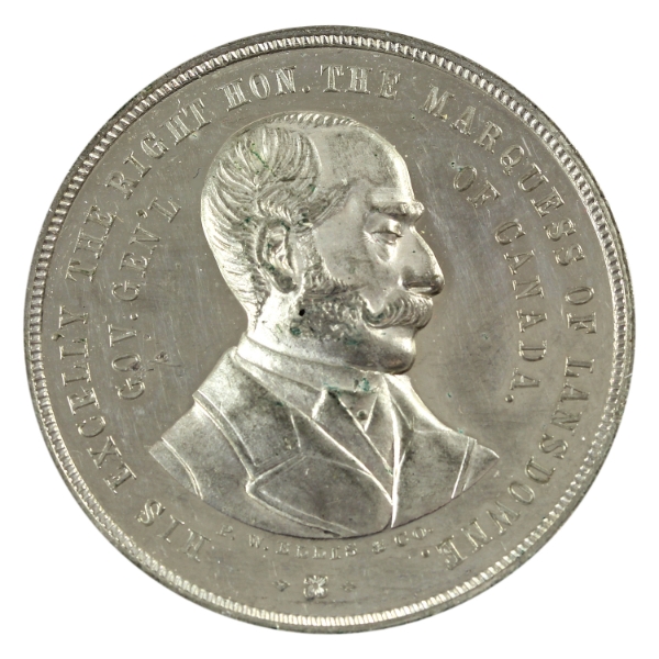 Toronto 1884 Toronto Semi Centennial Celebration Medallion (Leroux-1817) 27.5g-Silver, 43mm.