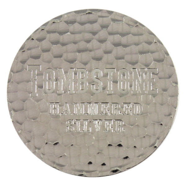1oz Scottsdale Mint Tombstone .999 Fine Silver Hammered Round (Tax Exempt)