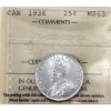 Image 1 : 25-cent 1936 ICCS MS63