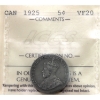 Image 1 : 5-cent 1925 ICCS VF20
