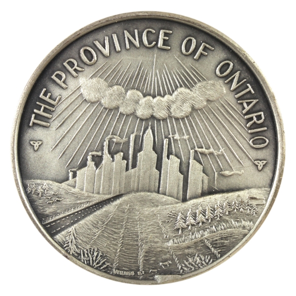 The Province of Ontario Medal 1.3oz-Silver 40.5mm