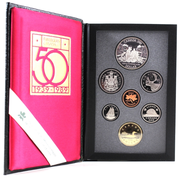 1989 Alexander Mackenzie Proof Double Dollar Set