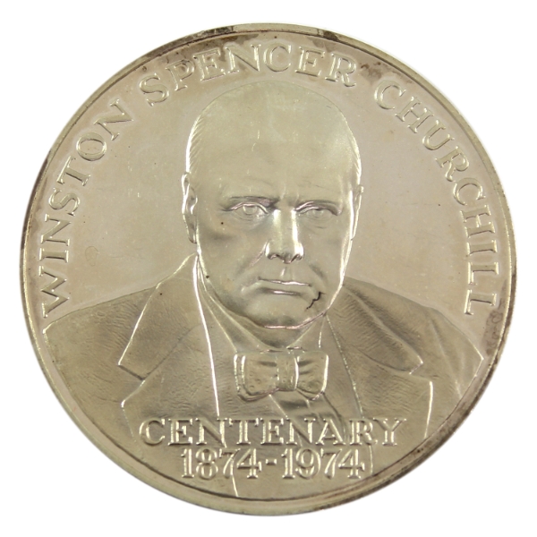 Great Britain 1974 Winston S. Churchill Centenary Medal 1oz-Sterling Silver, 38mm