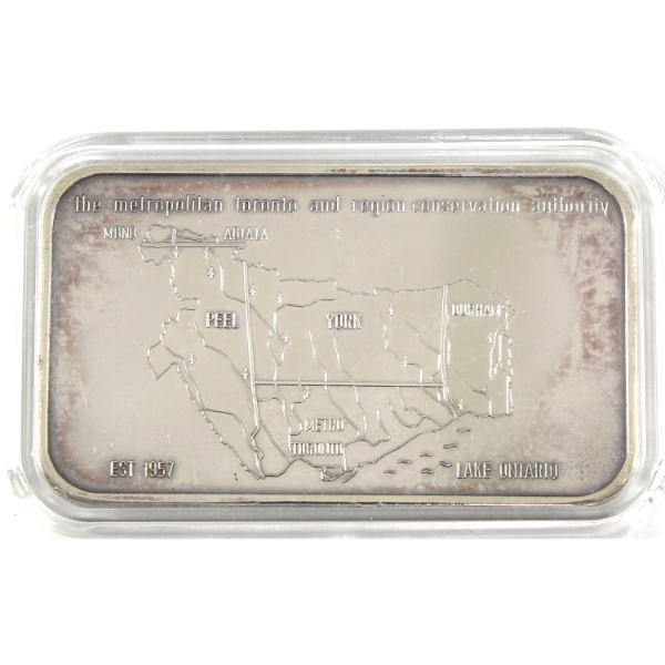 1oz Johnson Matthey & Mallory Vintage  Metropolitan Toronto & Region Conservation Authority *Rare!*
