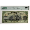 Image 1 : 220-18-10 1925 $10 Dominion Bank PMG VF20 Bogert-Austin SN: 322769 ppD