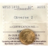 Image 1 : Newfoundland Gold $2 1870 Obverse 2 ICCS AU55