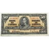 Image 1 : BC-26b 1937 $50 VF Gordon-Towers SN: B/H1392701