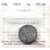 Image 1 : 5-cent 1925 ICCS VF30