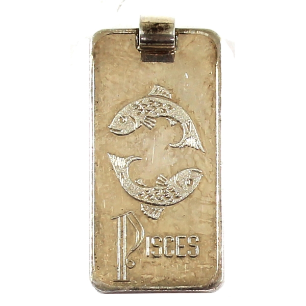 5g S. R. Mitchell & Co. Pty Ltd Vintage Cragside Pisces .999 Silver Pendant *Rare!* (Tax Exempt)