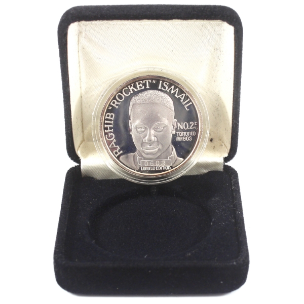 1oz Toronto Argos Raghib "Rocket" Ismail .999 Fine Silver Limited Edition Round (Tax Exempt)