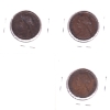 Image 2 : Nova Scotia & New Brunswick 1-cent 1861-1864 VF-EF to EF. 3pcs.