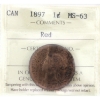 Image 1 : 1-cent 1897 ICCS MS63 Red 