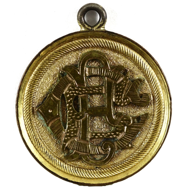 1887 Gold Plated Love Token w/ Bezel