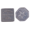 Image 2 : Blisvert Boulancer & Belisle Good for 1/2 Loaf Sorel Aluminium Trade Tokens. 2pcs.