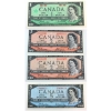 Image 1 : 1954 $2 Beattie-Coyne J/B & P/B, 1954 $5 Beattie-Rasminsky R/S & 1867-1967 $1 Beattie-Rasminsky