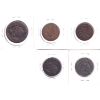 Image 2 : Group Lot of 1838-1854 Canadian Penny and Half Penny Tokens F15-EF40. 5pcs.