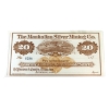 Image 12 : Manhattan Silver Mining Co 1870's Austin, NV Legacy CUNC64 to GEM UNC66 Remainder Banknotes. 4pcs. 
