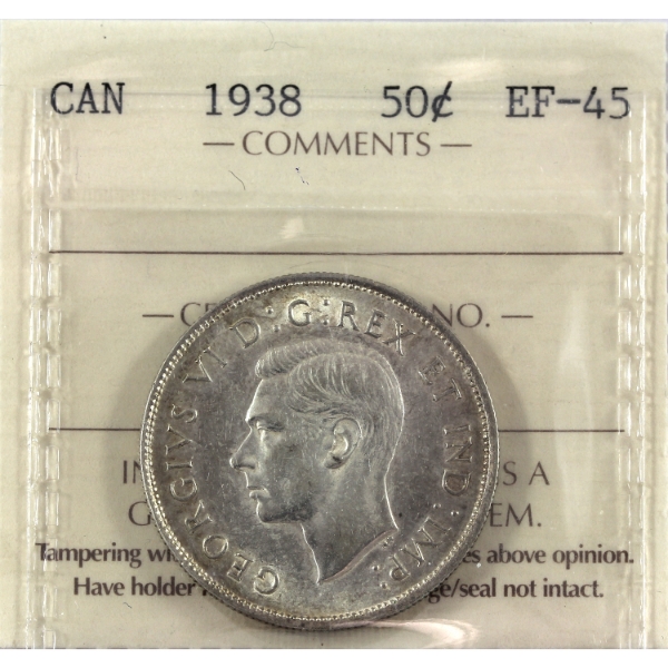 50-cent 1938 ICCS EF45