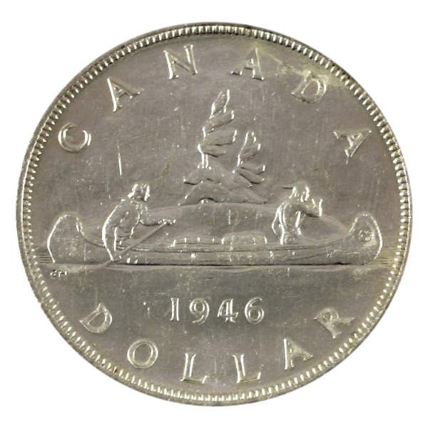 Silver $1 1946 UNC+ (Cleaned)