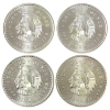 Image 1 : 4x 1oz Golden State Mint Aztec .999 Fine Silver Rounds. 4pcs. (Tax Exempt)