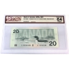 Image 1 : BC-58aA 1991 $20 Replacement BCS CUNC64 Original Thiessen-Crow EIX w/o Serifs SN: EIX0480438