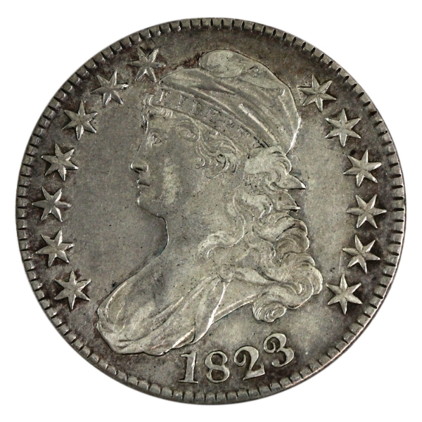 USA Silver 1823 Capped Bust Half Dollar Extra Fine